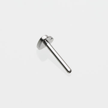 Detail View 1 of Implant Grade Titanium OneFit Threadless Heart Base Flat Back Stud Labret Bar Part